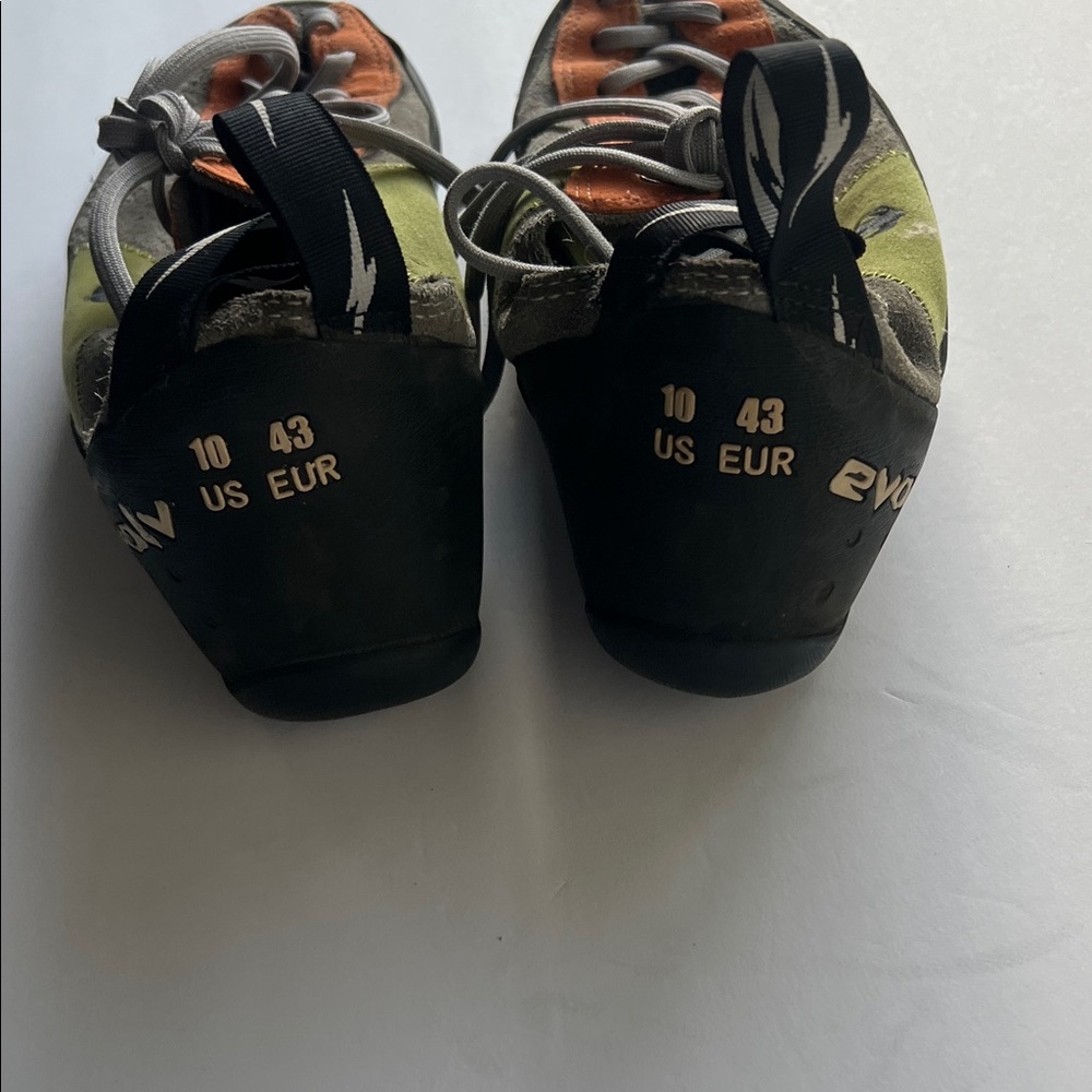 Evolv Trax VTR3D Men's‎ Climbing Shoes - Orange and Green Size 10 - Picture 9 of 15